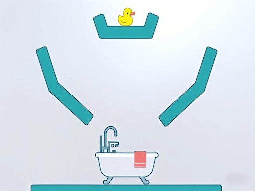 HelpTheDuck online game screenshot