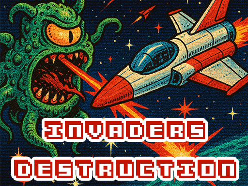 Invaders Destruction online game screenshot