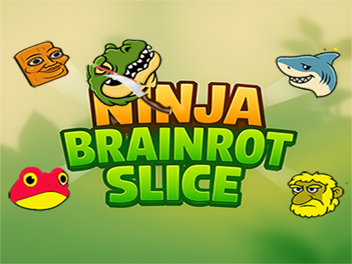 Ninja brainrot Slice online game screenshot