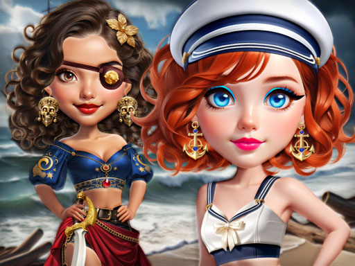 Sailor Chic vs Pirate Charm online game screenshot