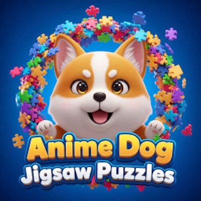 Anime Dog Jigsaw Puzzles online game screenshot
