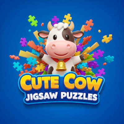 Cute Cow Jigsaw Puzzles online game screenshot