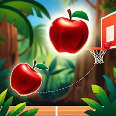 Hoops & Fruits online game screenshot
