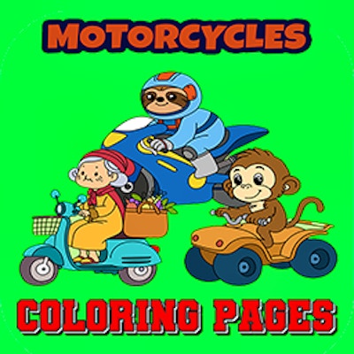 Motorcycle Coloring Pages online game screenshot