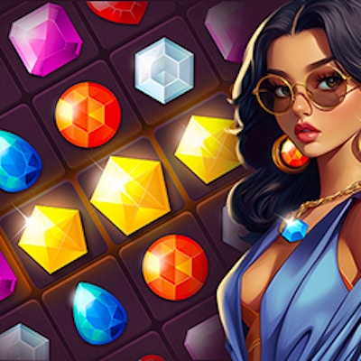 Shiny Jewels online game screenshot