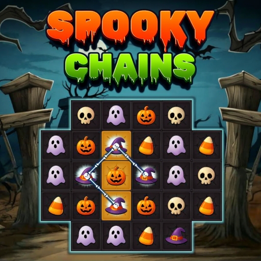 Spooky Chains puzzle game screenshot