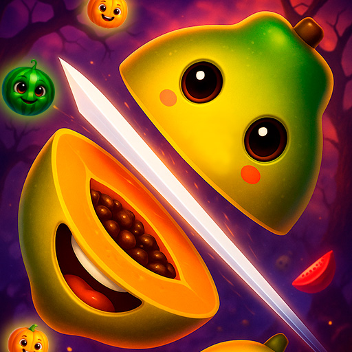 Halloween Fruit Slice online game screenshot