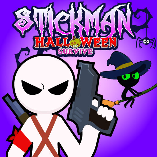 Stickman Halloween Survive online game screenshot