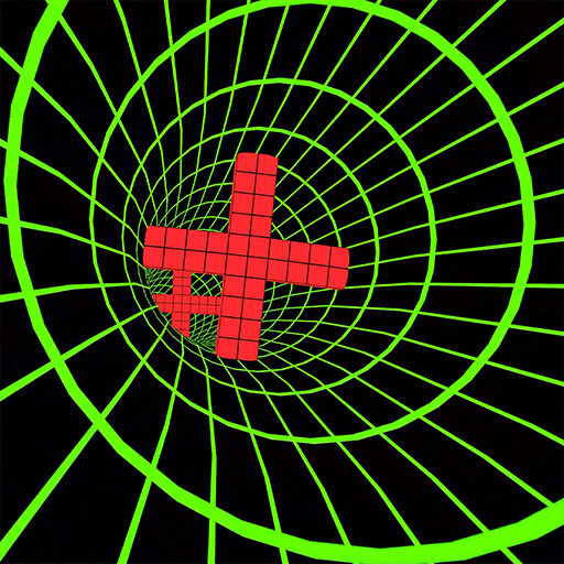 Endless tunnel game Crazy Tunnel first-person high speed gameplay