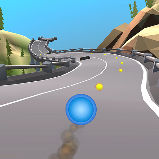 Racing Ball slope game rolling sphere down canyon slopes