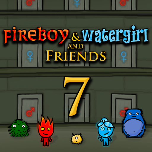 Fireboy and Watergirl adventure game exploring a colorful temple with friends