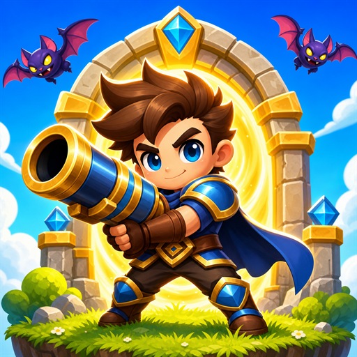 Siege Break defense game with fantasy heroes protecting a besieged fortress
