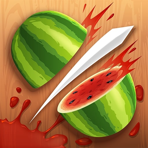 Fruit Ninja online game with flying fruit and ninja slicing action